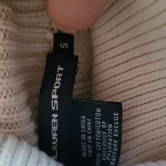 Ralph Lauren sport cream colored turtleneck - Picture 3 of 4